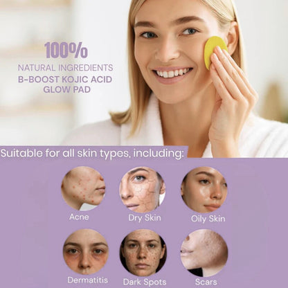 B-Boost Kojic Acid Glow Pads - Clear Skin in 7 Days