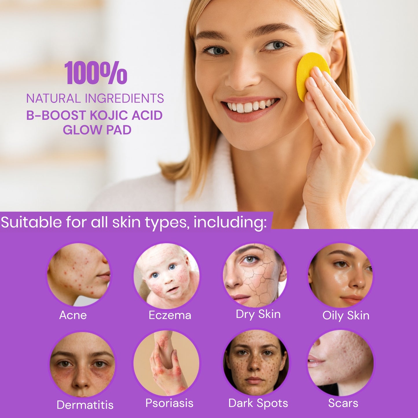 B-Boost Kojic Acid Glow Pad